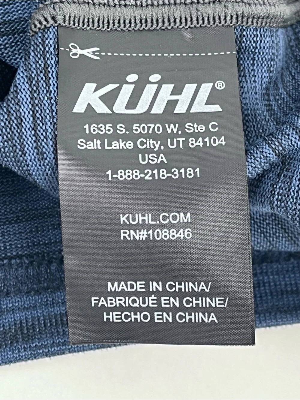 Kuhl Youth Boys Heathered Blue Alloy 1/4 Zip Lightweight Sweater Size M; Active